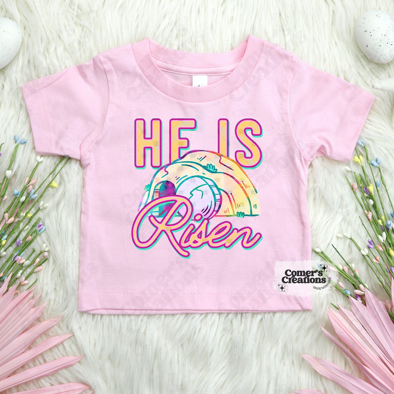 He is Risen Colorful Tomb