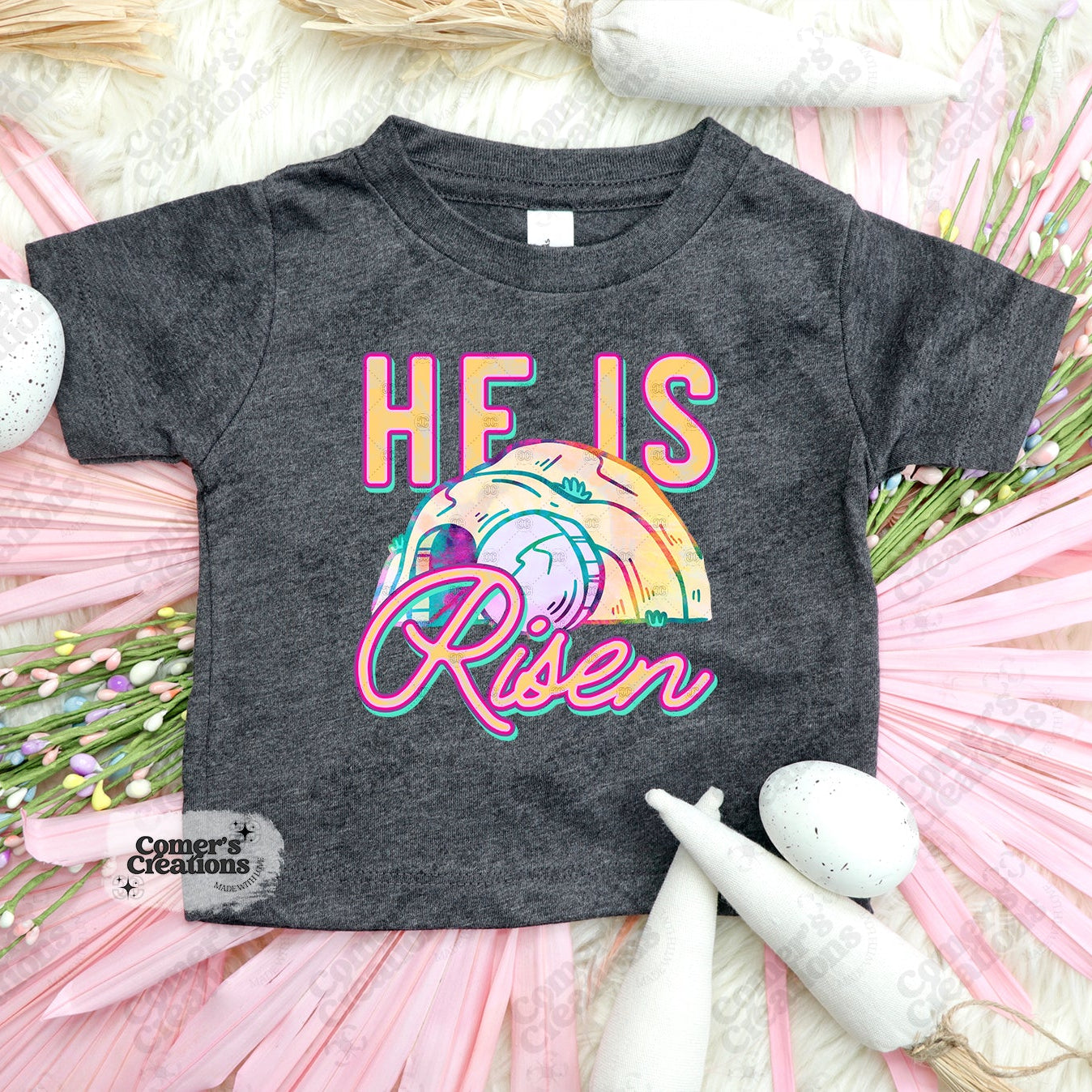 He is Risen Colorful Tomb