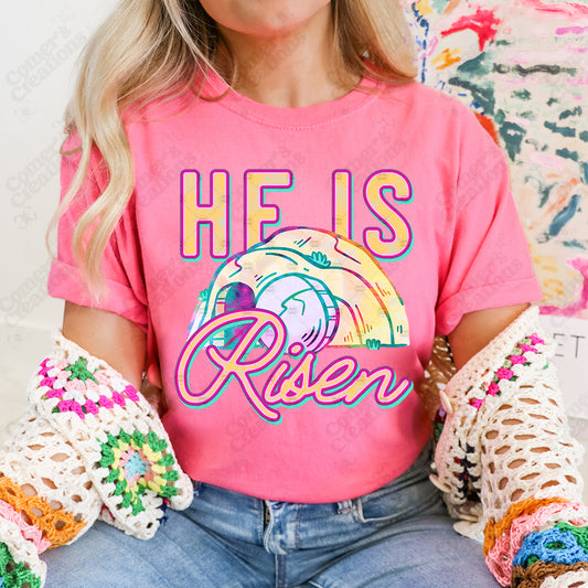 He is Risen Colorful Tomb