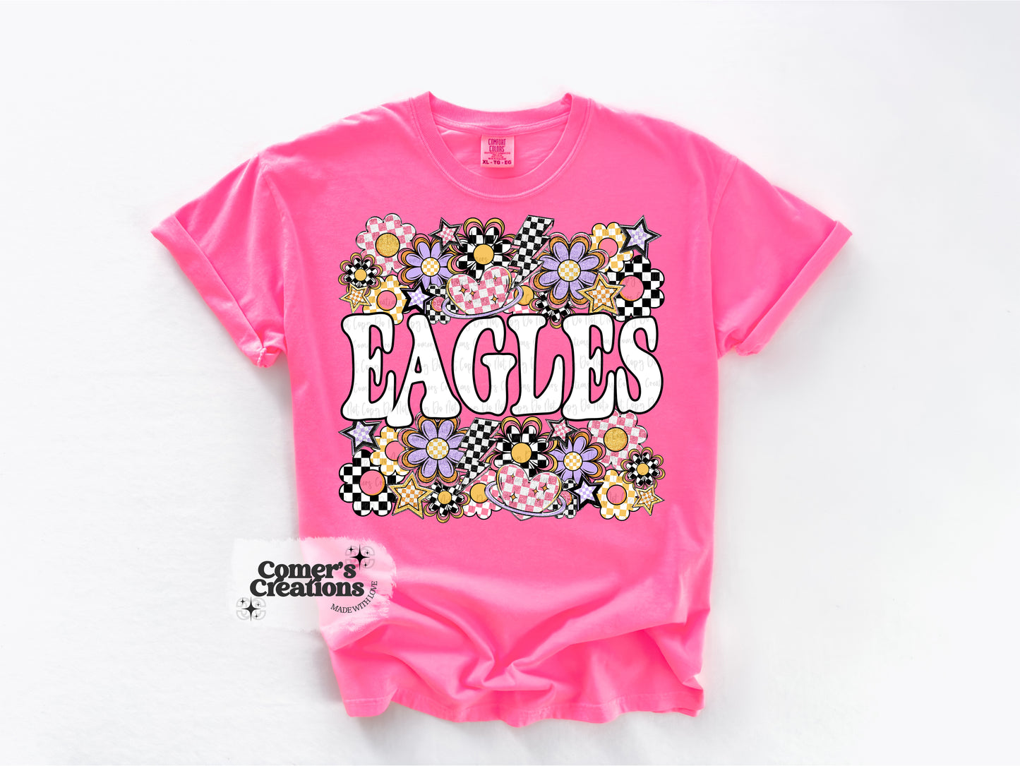 Funky Flower Eagles Tee
