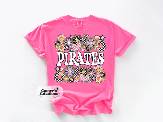 Funky Flower Pirates Tee