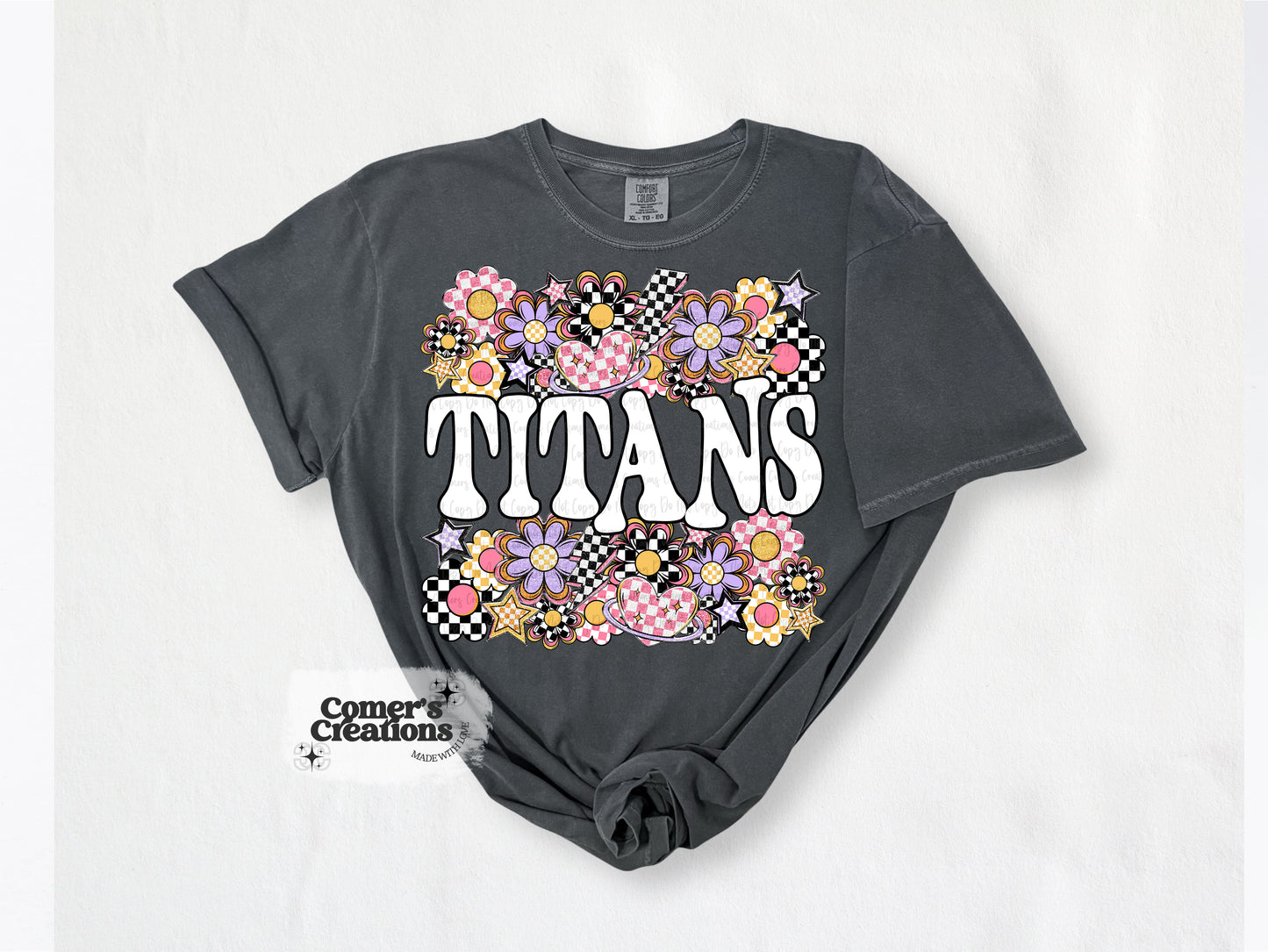 Funky Flower Titans Tee