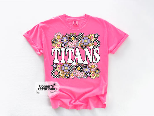 Funky Flower Titans Tee