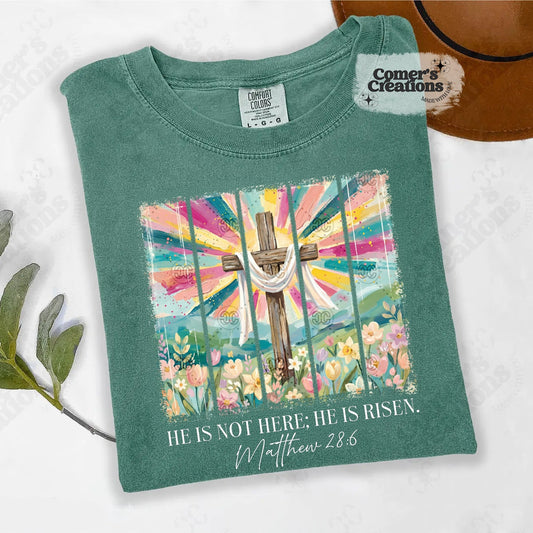 Matthew 28:6 Sunrise Cross