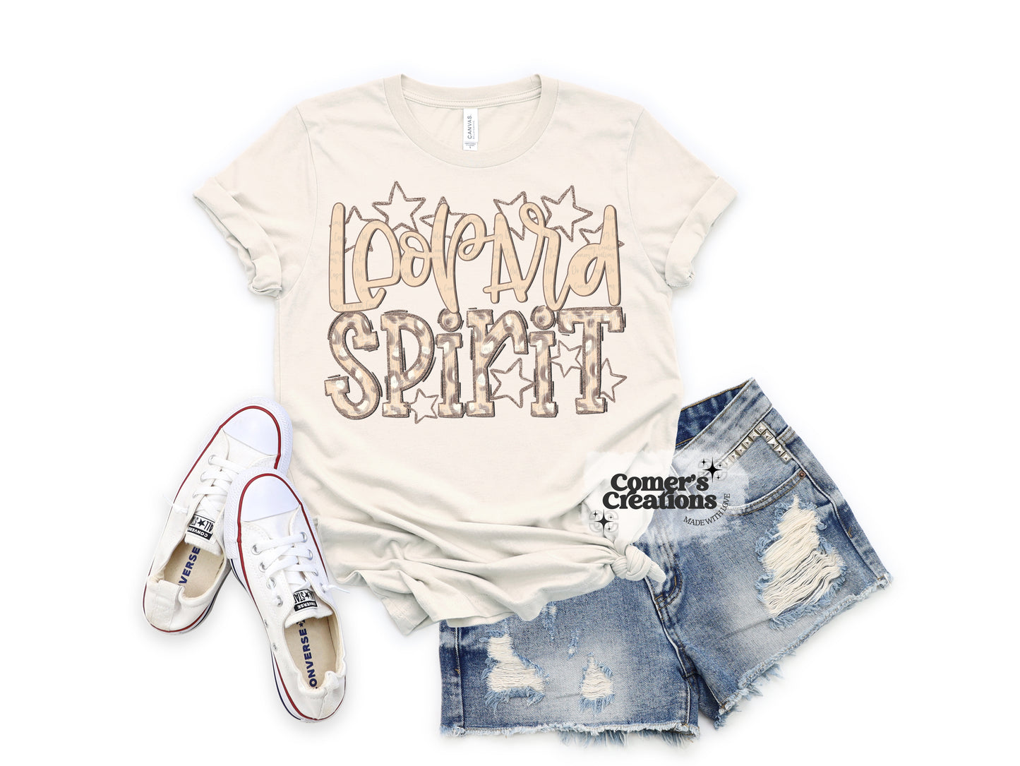 Leopard Spirit Tee – Neutral Leopard Edition