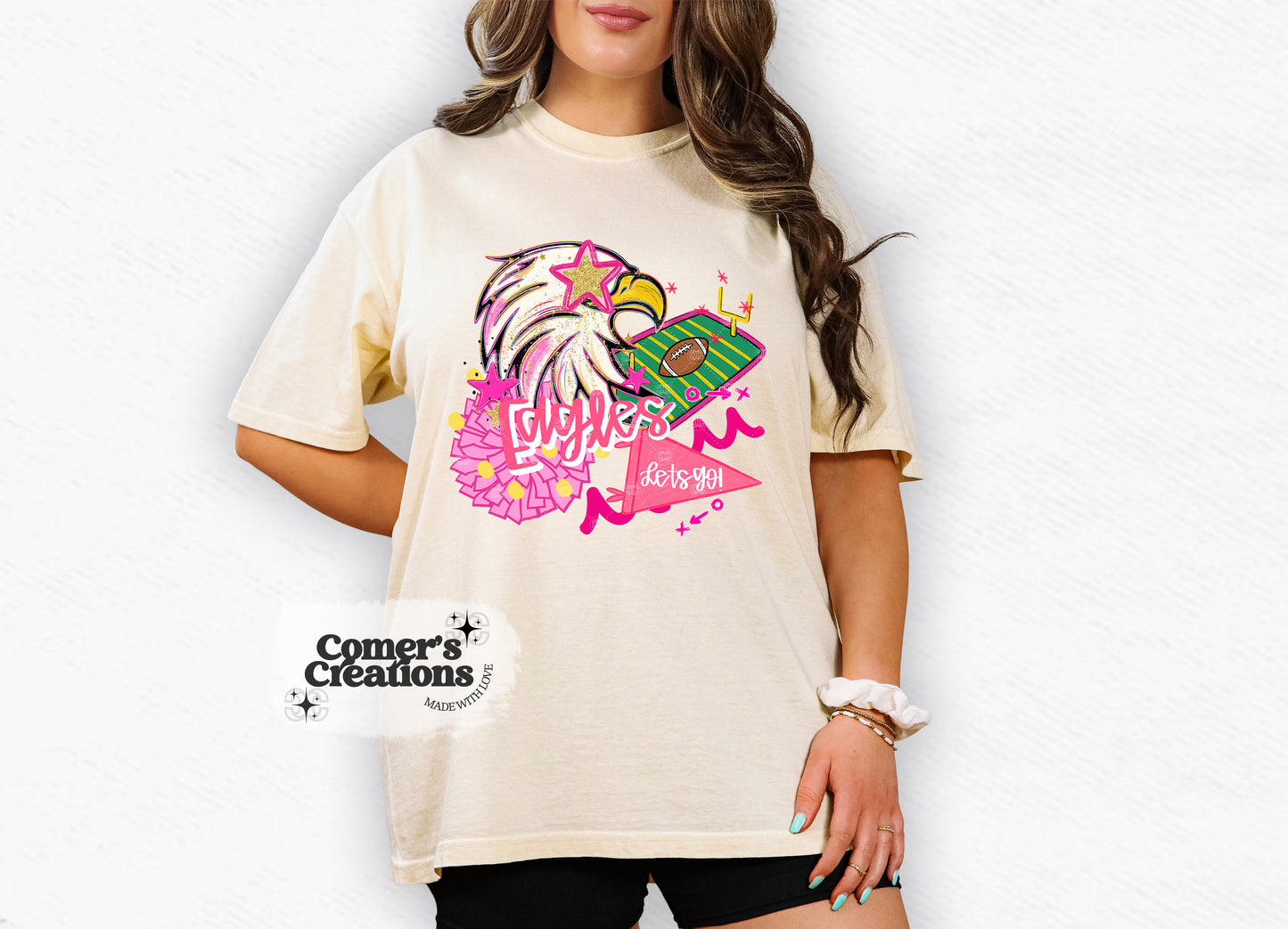 Preppy Eagles “Let’s Go!” Tee