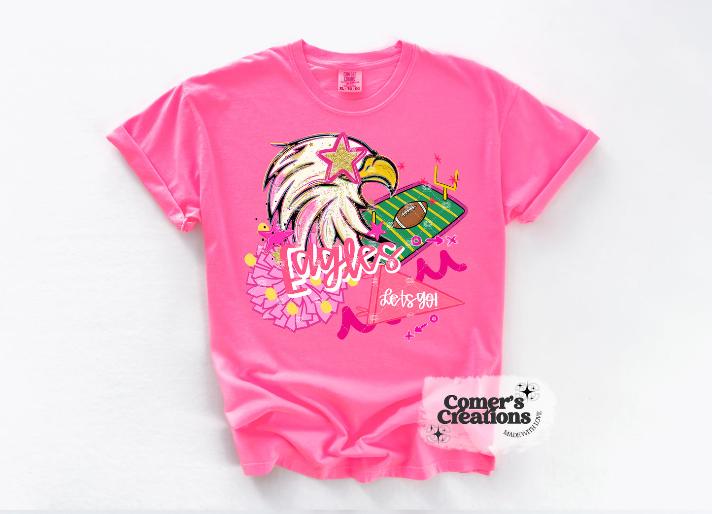 Preppy Eagles “Let’s Go!” Tee