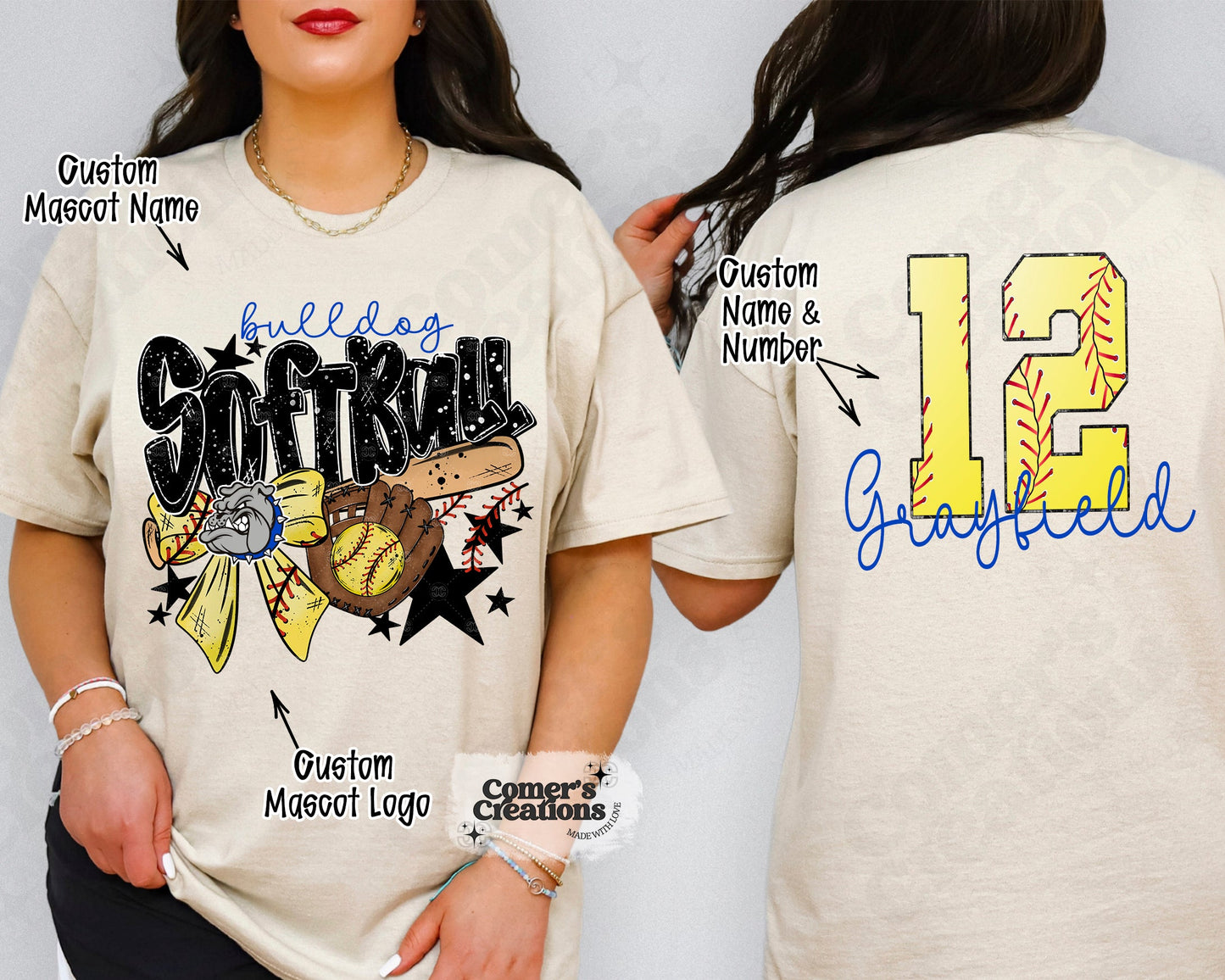 Personalized Softball All-Star Fan