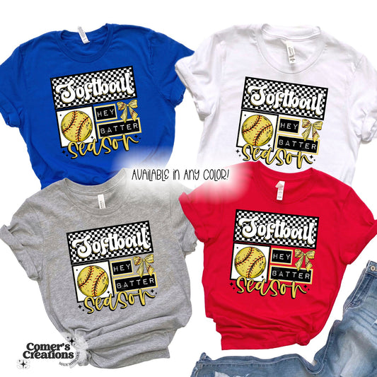 Softball Season Hey Batter