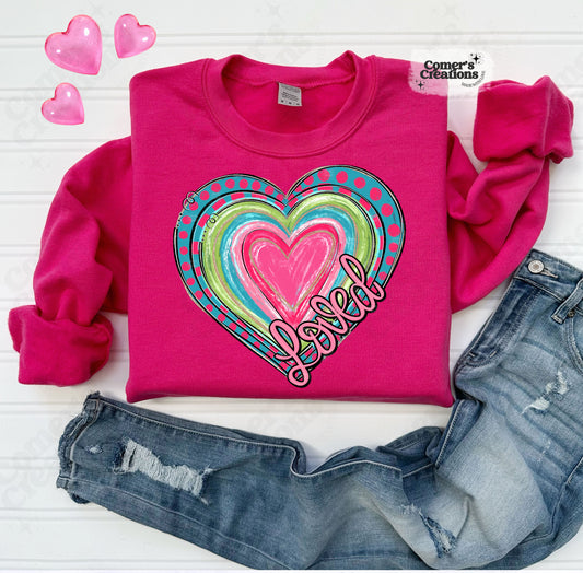 Colorful Loved Heart